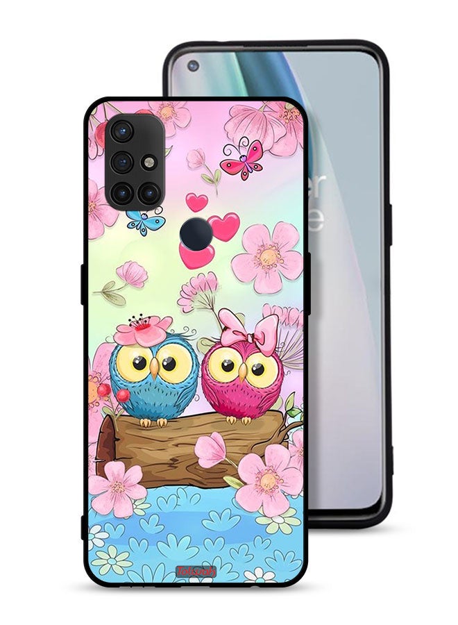 Tolwak OnePlus Nord N10 5G Protective Case Cover Cute Owls Art - Image 1