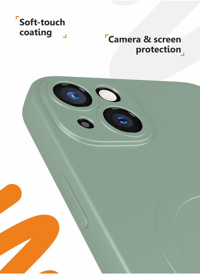 for iPhone 14 Plus Case, Soft Anti-Scratch Microfiber Lining, Compatible with MagSafe, Shockproof Phone Case for iPhone 14 Plus 6.7 inch, Gray-green - pzsku/ZFD5621A14E8C31136918Z/45/_/1702560460/b01bc659-8d05-4d50-84cf-01699d19d2ec