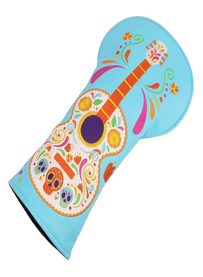 SHABIER Light Blue Driver Golf Headcover with Guitar Design for Golf Club - Image 3