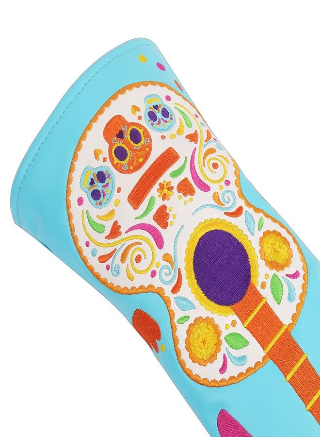 SHABIER Light Blue Driver Golf Headcover with Guitar Design for Golf Club - Image 4