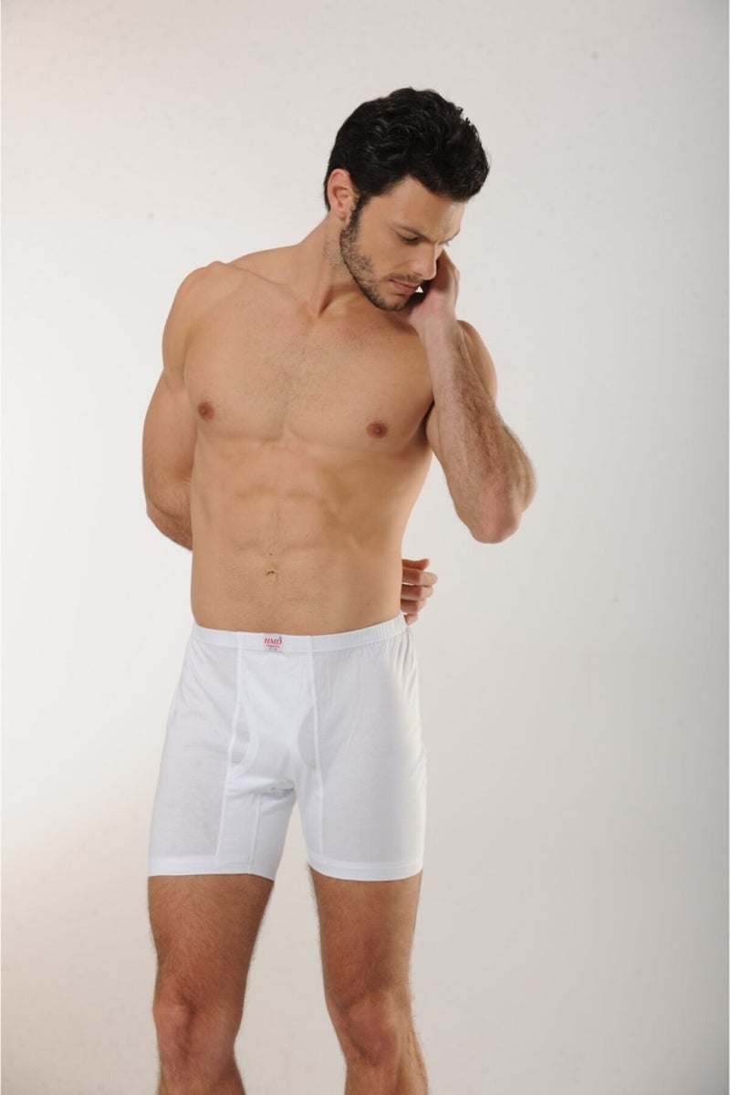 HMD 202 3-pack 100% Cotton Men's Boxer Briefs - White  - Image 1