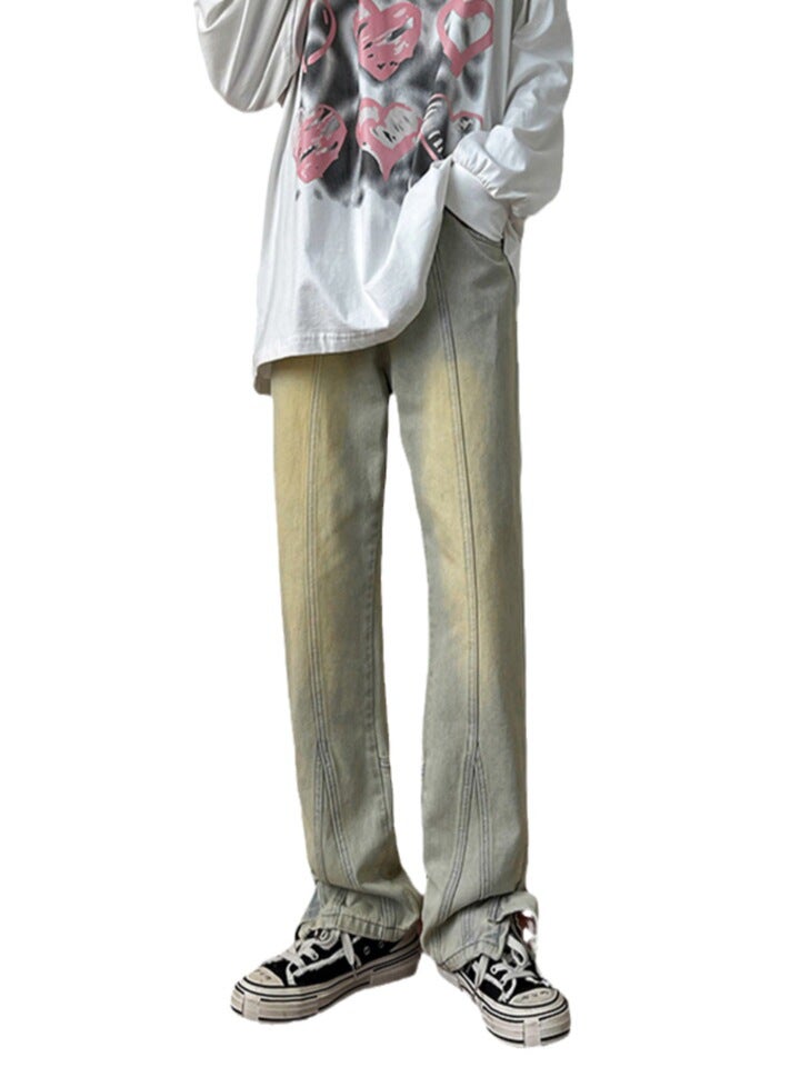 Unisex Classic Denim Jeans Loose Fit Daily Outdoor Wear - Image 5