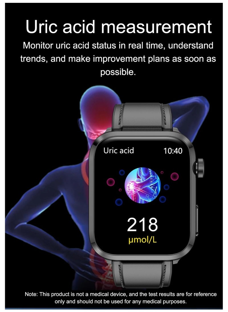 AROAQ - New Laser Therapy Health Smart Watch with Uric Acid Blood Sugar Blood Lipid and Blood Pressure Monitoring Smart Bluetooth Call - Image 1