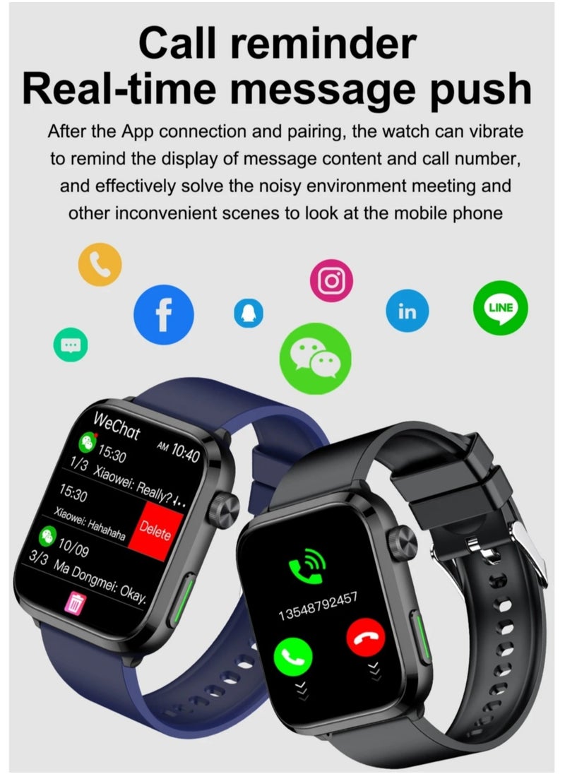 AROAQ - New Laser Therapy Health Smart Watch with Uric Acid Blood Sugar Blood Lipid and Blood Pressure Monitoring Smart Bluetooth Call - Image 1
