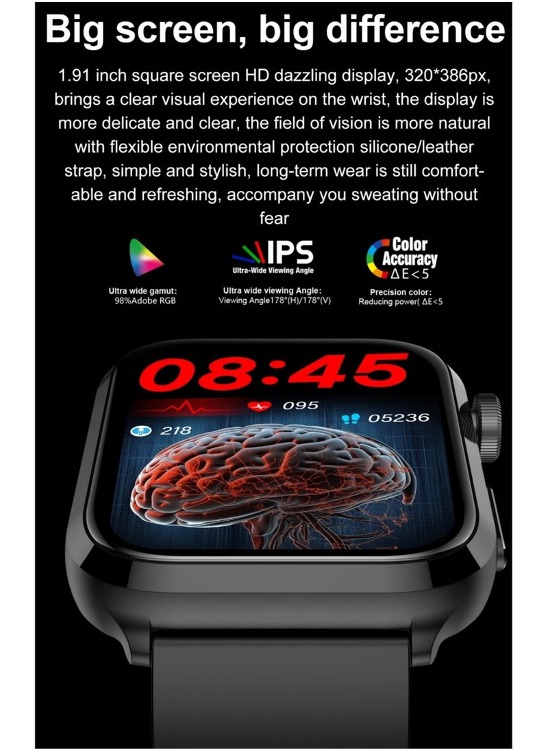 AROAQ - New Laser Therapy Health Smart Watch with Uric Acid Blood Sugar Blood Lipid and Blood Pressure Monitoring Smart Bluetooth Call - Image 1