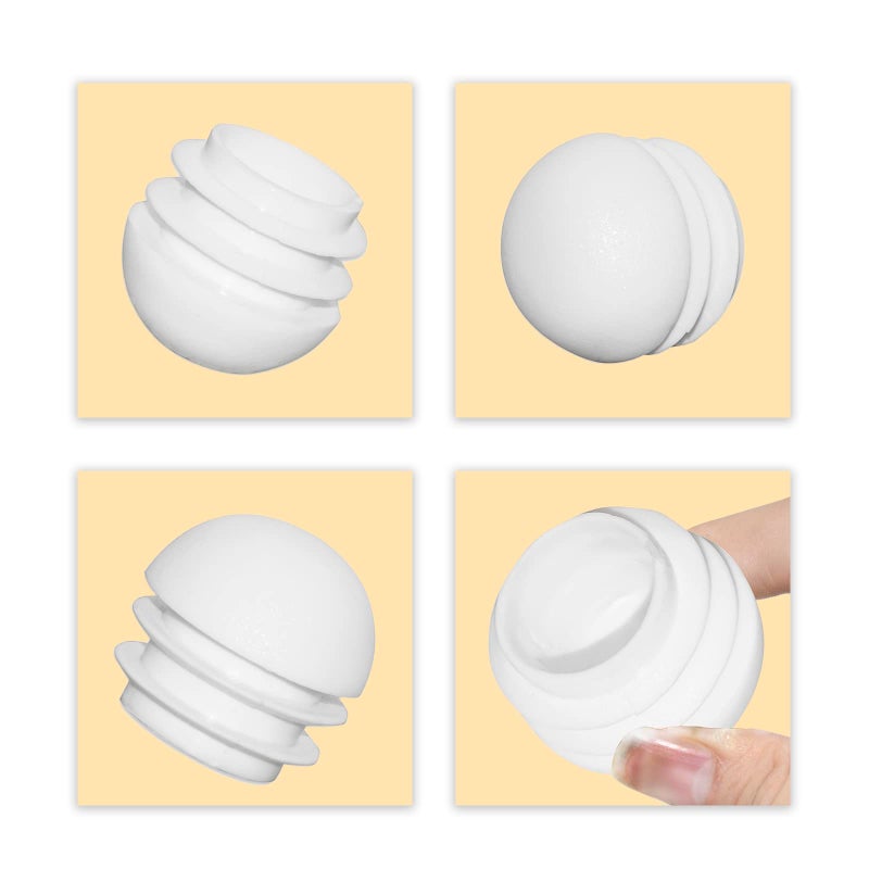 Flyshop 16-Pack Plastic End Caps Round Tube Inserts Furniture Glides For Tables And Chairs (1"", 25 Mm, Od, White) - Image 4