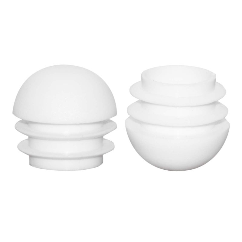 Flyshop 16-Pack Plastic End Caps Round Tube Inserts Furniture Glides For Tables And Chairs (1"", 25 Mm, Od, White) - Image 1