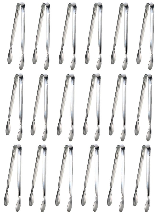 Sunenlyst 18PCS Mini Tongs for Appetizers, 5Inch Serving Tongs, Ice Tong Appetizer Tong, Small Tongs for Serving Food, Kitchen Utensils for Sugar Cubes, Coffee, Tea Party, Dessert, Charcuterie Board - Image 1