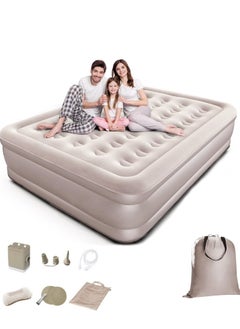 Double Outdoor Camping Waterproof Air Mattress – Fast Auto-Inflatable Bed with Built-in Electric Pump, Portable Sofa Bed for Home, Tent, Car, Truck, and Outdoor Adventures