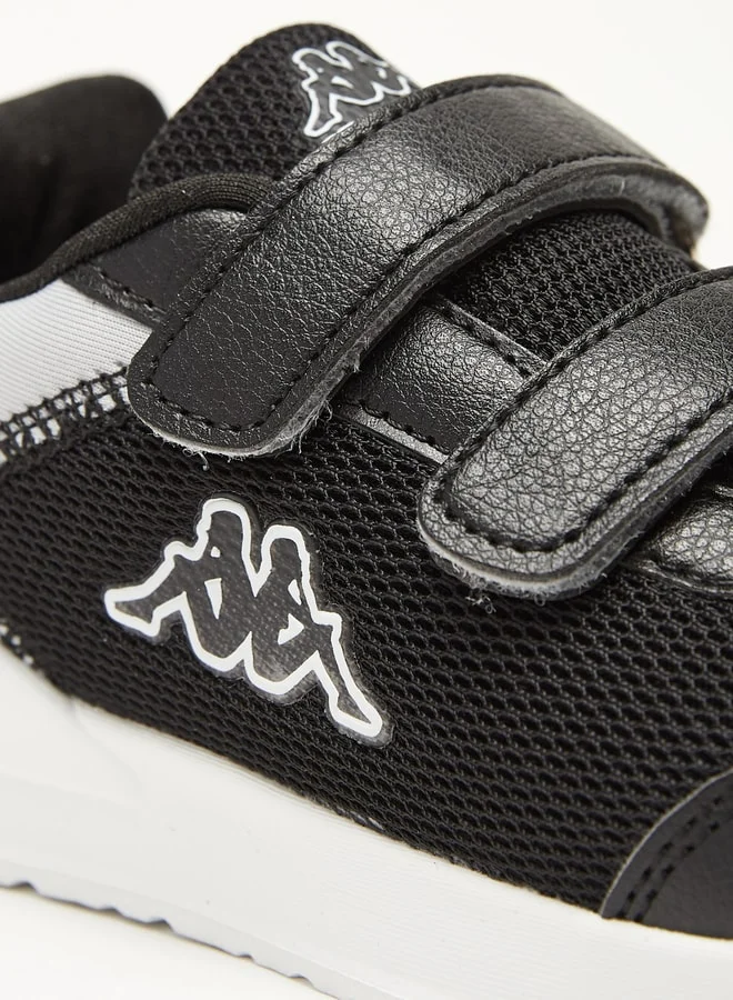 Kappa Boys' Mesh Sports Shoes with Hook and Loop Closure