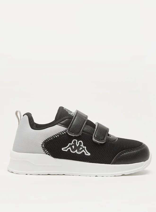 Kappa Boys' Mesh Sports Shoes with Hook and Loop Closure