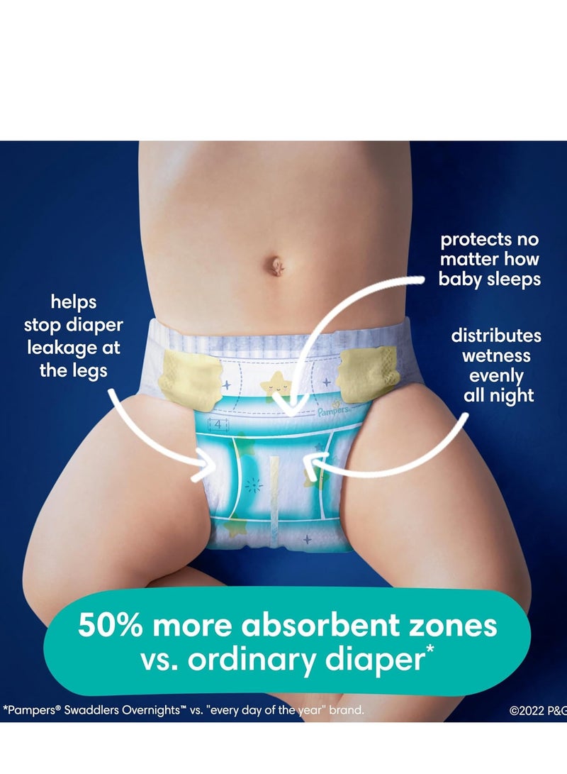 Pampers Swaddlers Overnights Diapers - Size 6, 72 Count, Disposable Baby Diapers, Night Time Skin Protection - Image 3