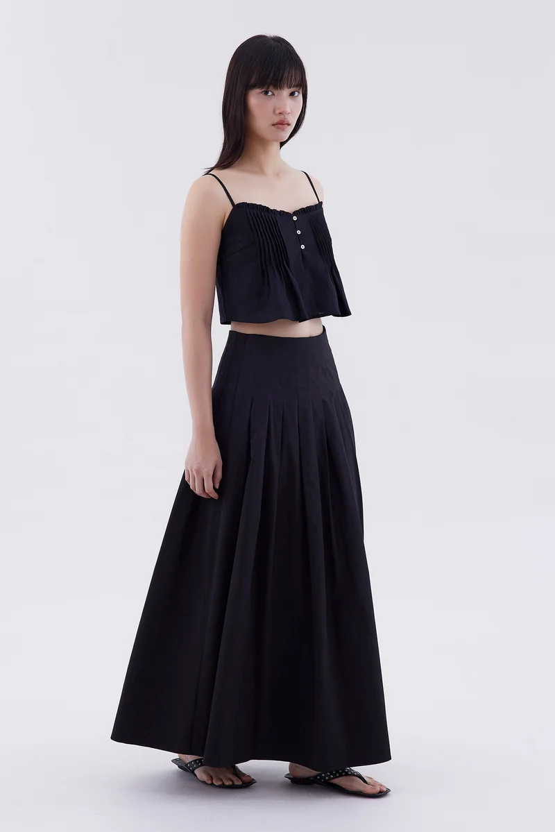 The Editor's Market Fania Pleated Full Skirt