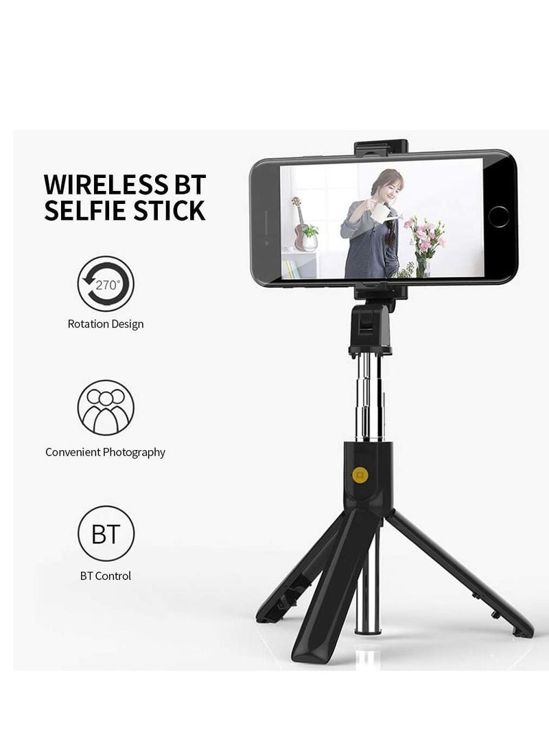 Raxoom Selfie Stick Integrated Tripod BT 4.0 Wireless Selfie Stick Mini Portable Extendable Selfie Stick Tripod for Smart Phone - Image 2