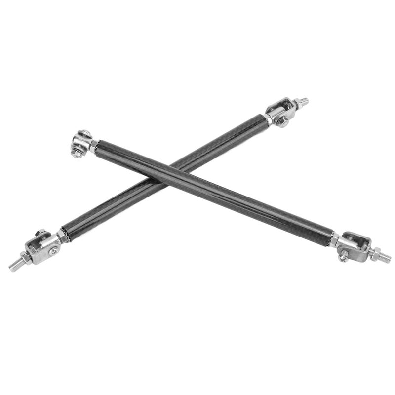 Front Rear Bumper Lip Strut Rod 150mm/5.9in Carbon Fiber Stainless Steel Universal Modification - Image 3