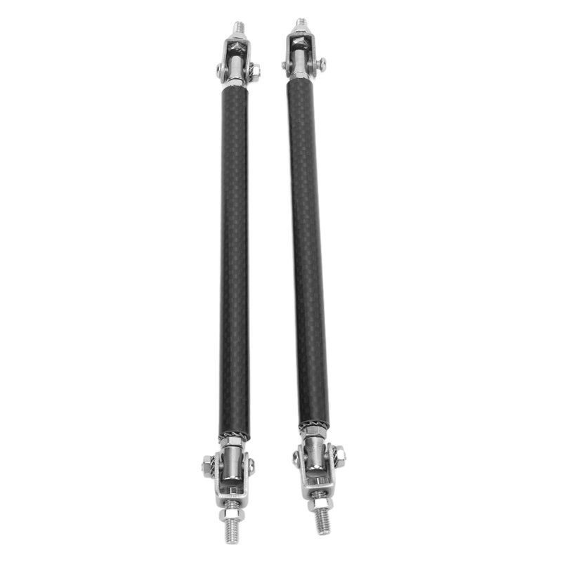 Front Rear Bumper Lip Strut Rod 150mm/5.9in Carbon Fiber Stainless Steel Universal Modification - Image 2
