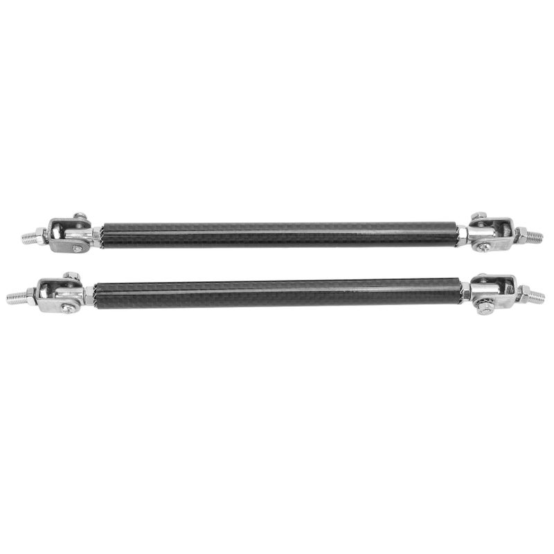 Front Rear Bumper Lip Strut Rod 150mm/5.9in Carbon Fiber Stainless Steel Universal Modification - Image 4