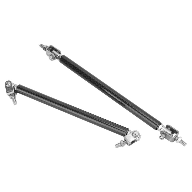 Front Rear Bumper Lip Strut Rod 150mm/5.9in Carbon Fiber Stainless Steel Universal Modification - Image 5