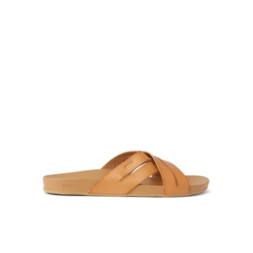 Reef Cushion Spring Bloom Womens Fashion Slide Sandal, Ultra Soft Cushion Footbed, Natural, 8 - Image 4