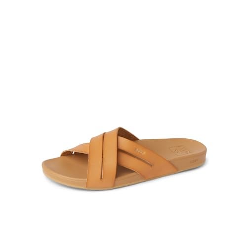Reef Cushion Spring Bloom Womens Fashion Slide Sandal, Ultra Soft Cushion Footbed, Natural, 8 - Image 1