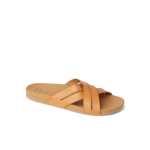 Reef Cushion Spring Bloom Womens Fashion Slide Sandal, Ultra Soft Cushion Footbed, Natural, 8 - Image 2
