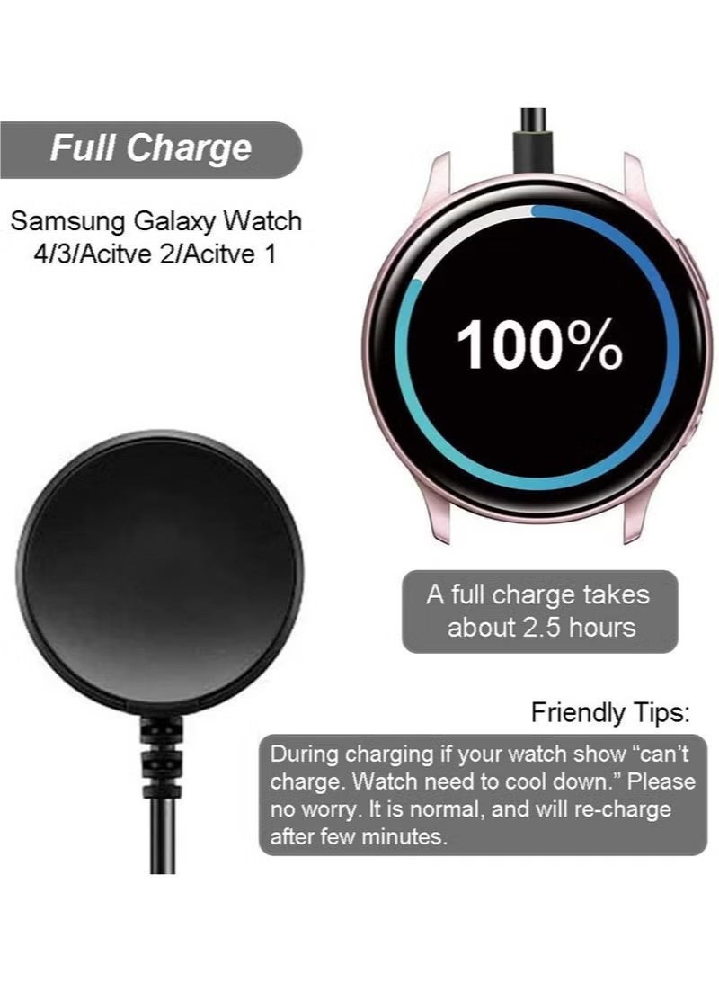 X-level Charger for Samsung Galaxy Watch 3/Watch 4/Watch 5/Watch 6, Replacement Charging Cable Cord for Samsung Galaxy Watch 6 Classic/5 Pro/4/3/Acitve 2/1 Smart Watch - Image 3