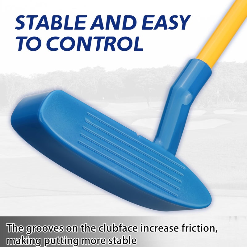 PGM Children's Golf Club Set - Can Hit Real Balls, 3 Pieces Clubs Includes Wood, Iron, and Putter, Great for Beginner Boys and Girls, Instructional Training Set - Image 4