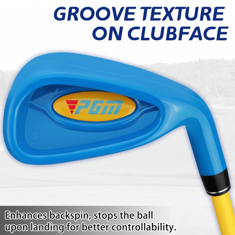 PGM Children's Golf Club Set - Can Hit Real Balls, 3 Pieces Clubs Includes Wood, Iron, and Putter, Great for Beginner Boys and Girls, Instructional Training Set - Image 3