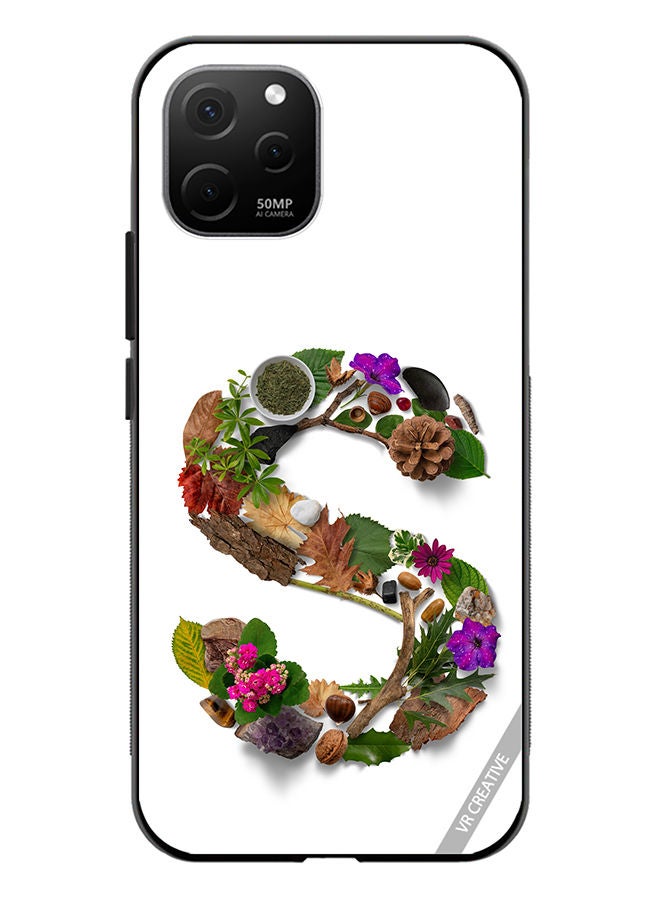 VR CREATIVE Protective Case Cover For Huawei Nova Y61 Alphabet S Design Multicolour - Image 1