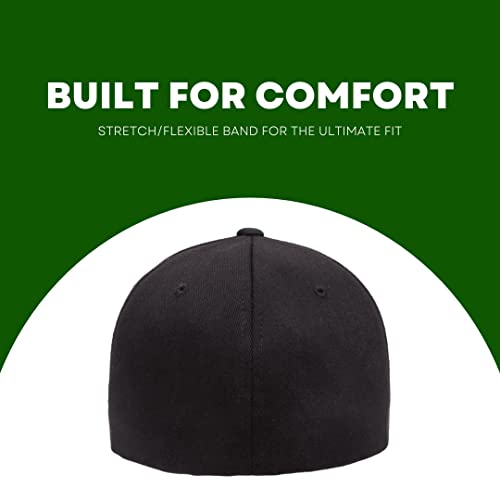 LINDO - Stretch Fit Pro Back Style Hat - The Great Outdoors (Black w/Graphite: L/XL) - Image 4