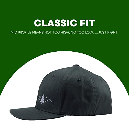 LINDO - Stretch Fit Pro Back Style Hat - The Great Outdoors (Black w/Graphite: L/XL) - Image 3