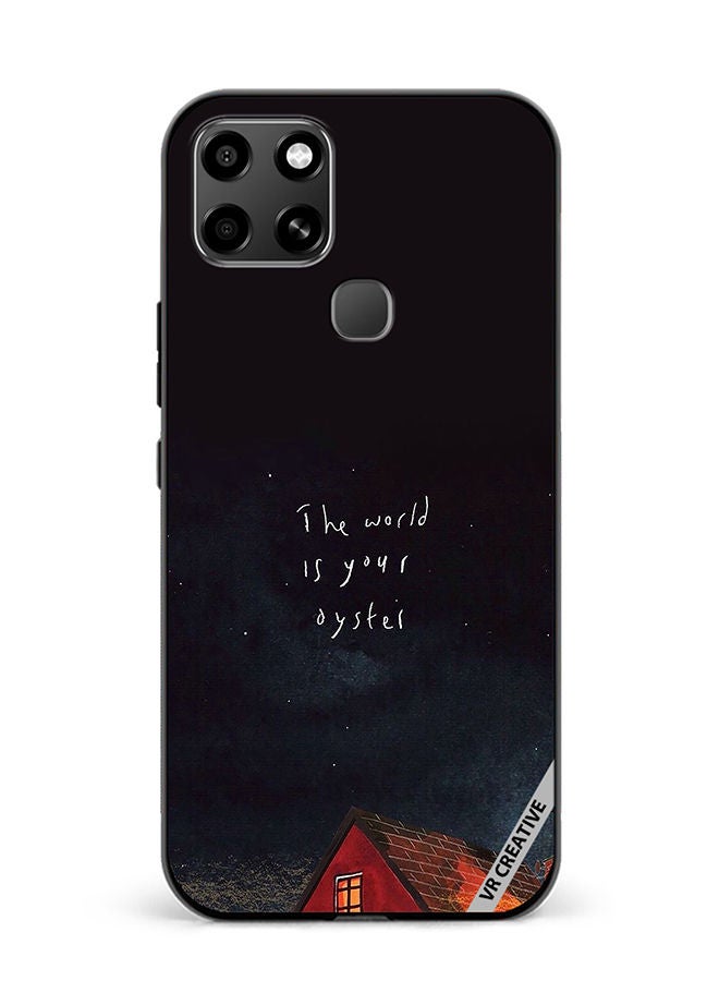 VR CREATIVE Protective Case Cover For Infinix Smart 6 The World Is Your Oyster Design Multicolour - Image 1