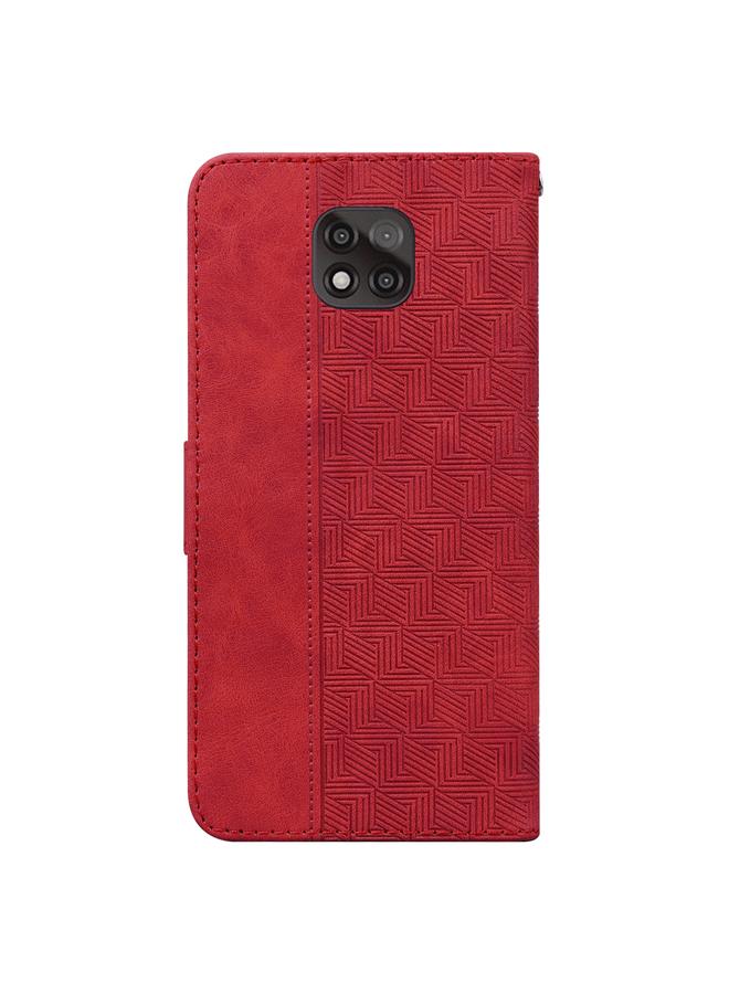 S-TOP Case For Motorola Moto G Power 2021 Geometric Embossed Leather Phone Case - Image 3