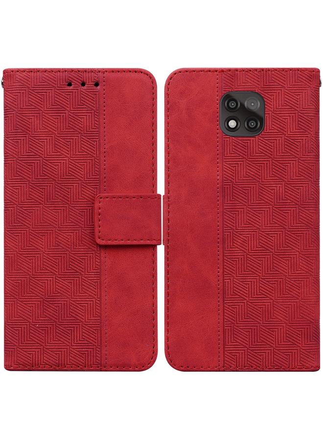 S-TOP Case For Motorola Moto G Power 2021 Geometric Embossed Leather Phone Case - Image 1