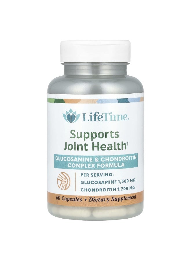 LifeTime Vitamins LifeTime Vitamins, Glucosamine & Chondroitin Complex Formula, 60 Capsules - Image 1