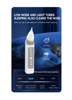 Royal Polar Nasal Aspirator for Baby, Electric Nose Cleaner with Adjustable 3-Level Suction, Baby Nose Sucker with Music and Light Function, 3 Silicone Tips, Portable and Rechargeable  - Image 2