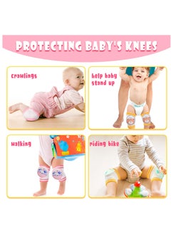 Excefore 6 Pairs Baby Knee Pads for Crawling Anti Slip Knee Protectors Breathable for Boys Girls, 0-3 Years Old  - Image 2