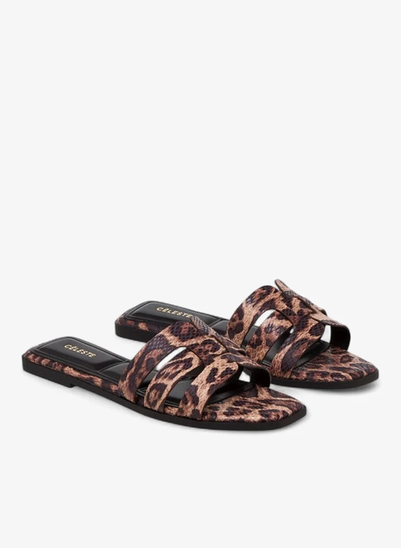 Celeste Women's Textured Slip-On Flat Sandals