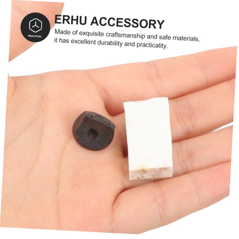 Erhu Mute Silencers 5 Pack Wooden Compact Portable Quiet Practice Intonation Aid - Image 4