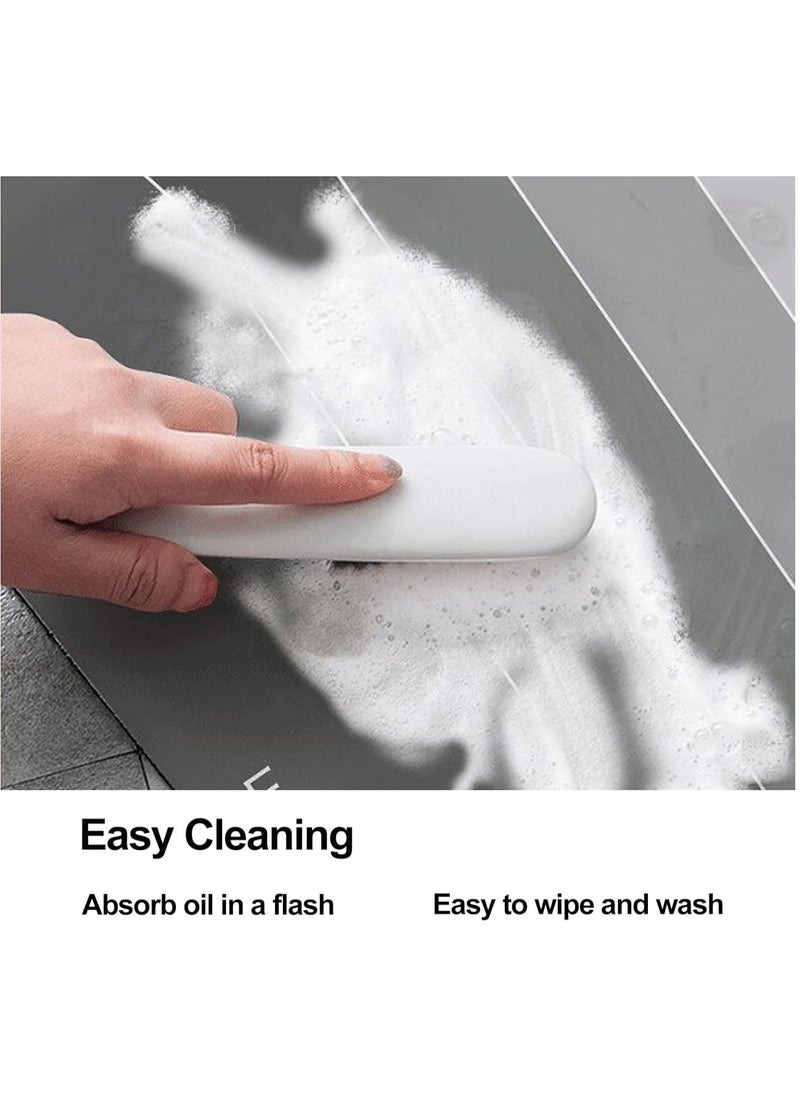 Arabest Kitchen Rug Set, Anti Fatigue Kitchen Mats, Non-Slip Soft Absorbent Kitchen Mats Set for Floor, Comfort Runner Rug Carpets for Kitchen, Bathroom, 40x60 cm+40x120 cm (S6)  - Image 4