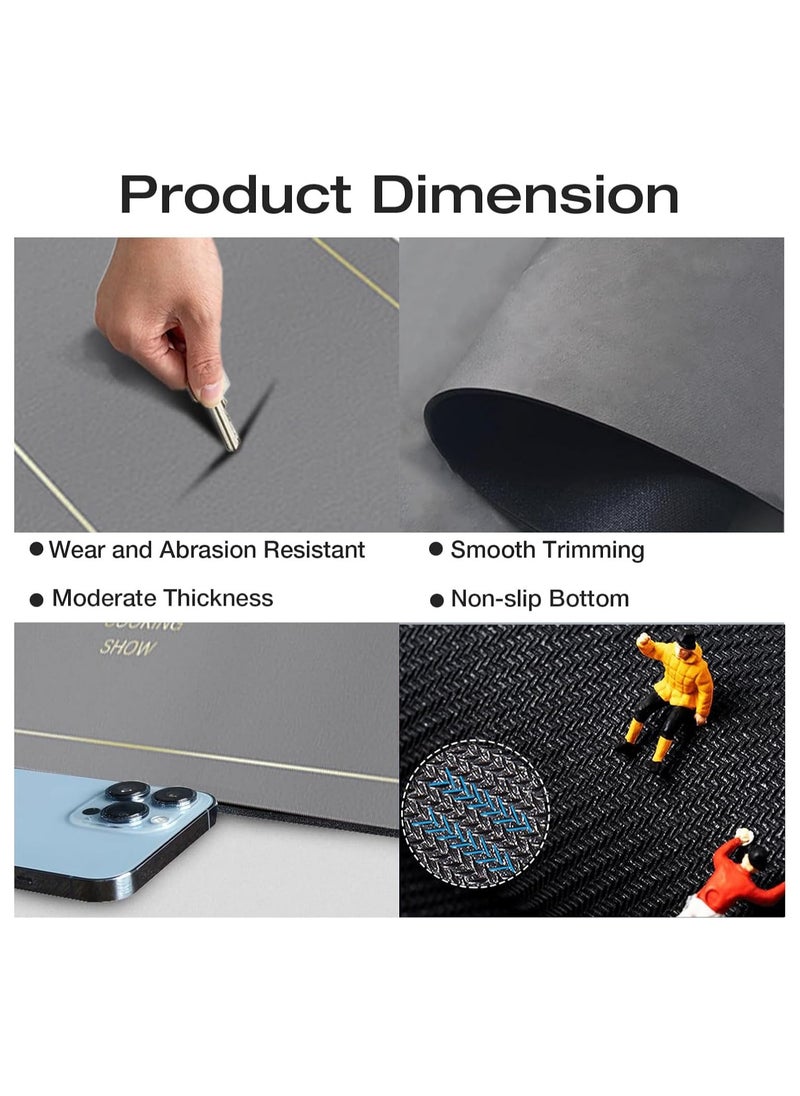 Arabest Kitchen Rug Set, Anti Fatigue Kitchen Mats, Non-Slip Soft Absorbent Kitchen Mats Set for Floor, Comfort Runner Rug Carpets for Kitchen, Bathroom, 40x60 cm+40x120 cm (S6)  - Image 5