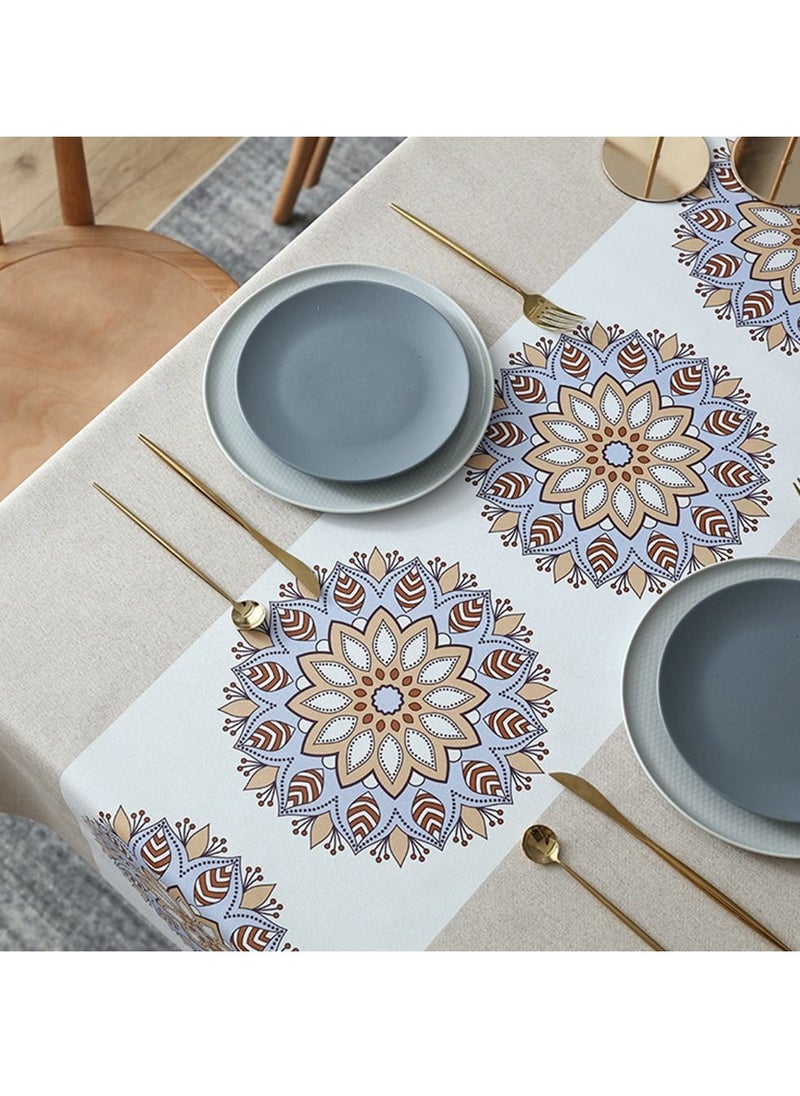 HomarKet Oil And Water Proof Table Cloth Multicolour 140x140cm  - Image 5