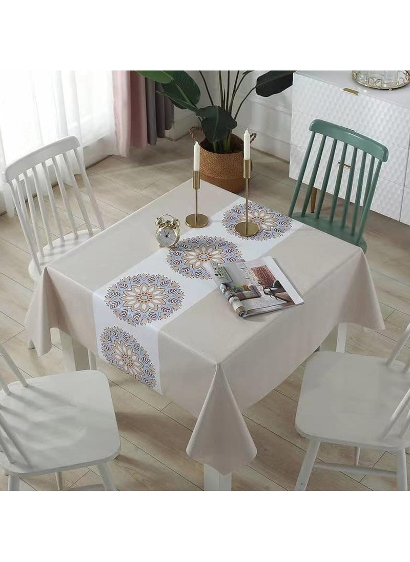 HomarKet Oil And Water Proof Table Cloth Multicolour 140x140cm  - Image 1