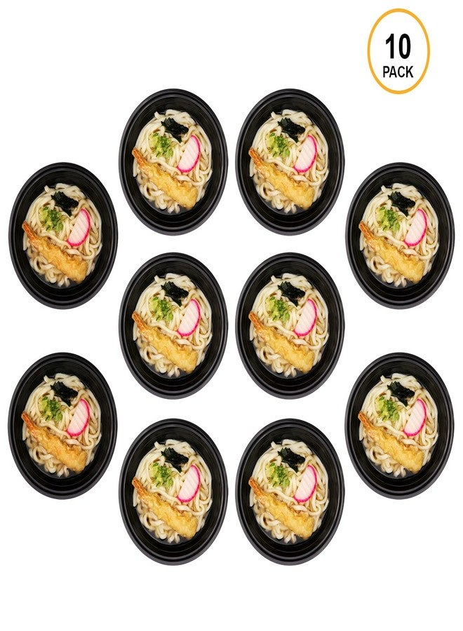 Freshware Meal Prep Containers [10 Pack] Bento Box, Food Storage Containers, Plastic Bowls with Lids for Soup and Salad, BPA Free, Stackable, Lunch Boxes, Microwave/Dishwasher/Freezer Safe (42 oz) - Image 2