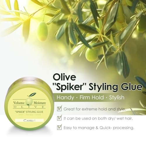 Chihtsai غراء تصفيف زيت الزيتون "SPIKER" من تشيتساي (2.84 أونصة / 85 مل) - Image 4