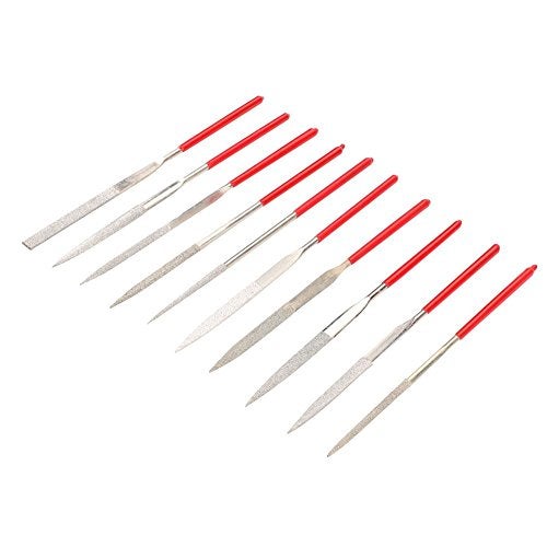Dilwe 10pcs Guitar Files, Guitar Fret Nut Saddle Slot Pickguard Grinding Files Set Repair Tool for Guitar Violin Cleaning, maintenance, maintenance - Image 1