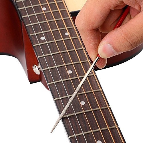 Dilwe 10pcs Guitar Files, Guitar Fret Nut Saddle Slot Pickguard Grinding Files Set Repair Tool for Guitar Violin Cleaning, maintenance, maintenance - Image 4