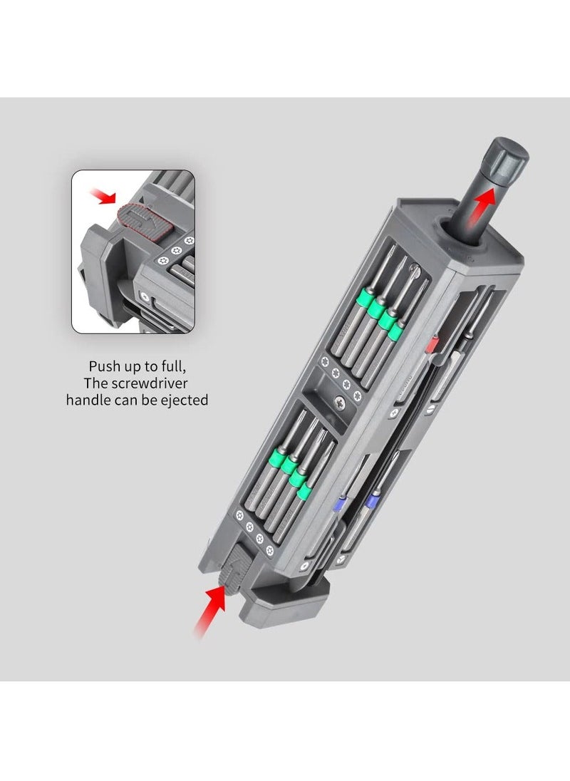 Y&D - Precision Screwdriver Set, 31 in 1 Mini Magnetic Pcs Manual Tools, Professional Micro for Repairing Phone/Computer/Watch/Eyeglass/Game Console - Image 1