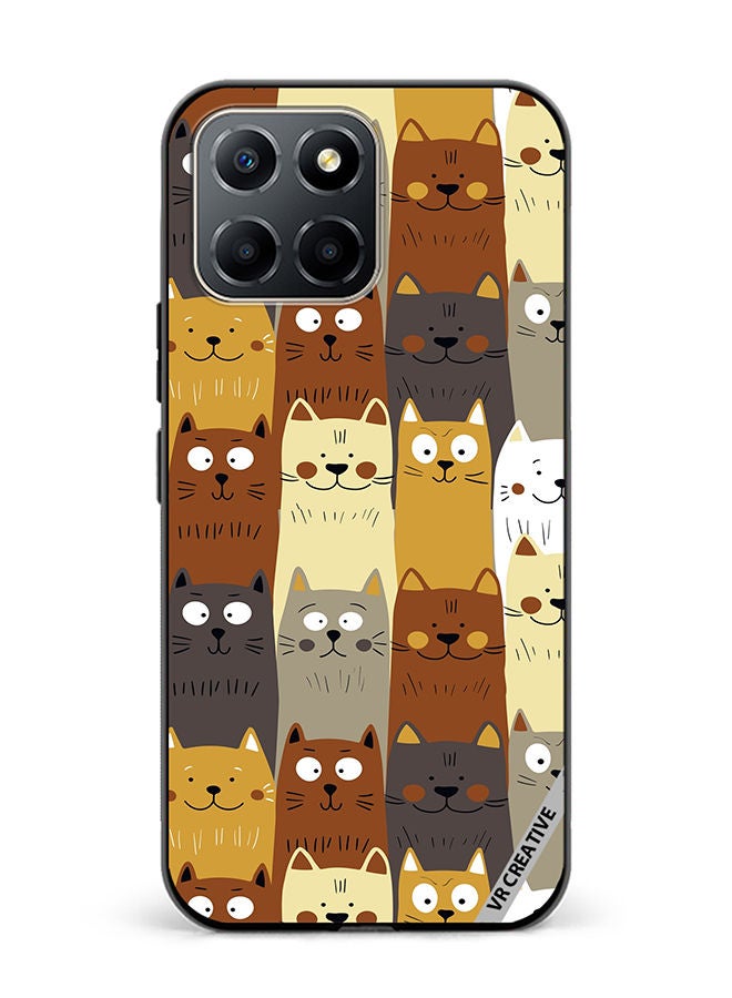 VR CREATIVE Protective Case Cover For Honor X6 Different Scandy Cats On Color Design Multicolour - Image 1