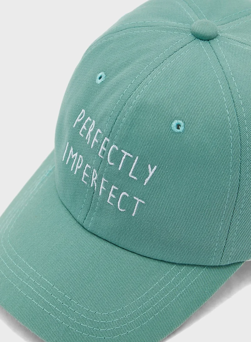 Ginger Slogan Curve Peak Cap